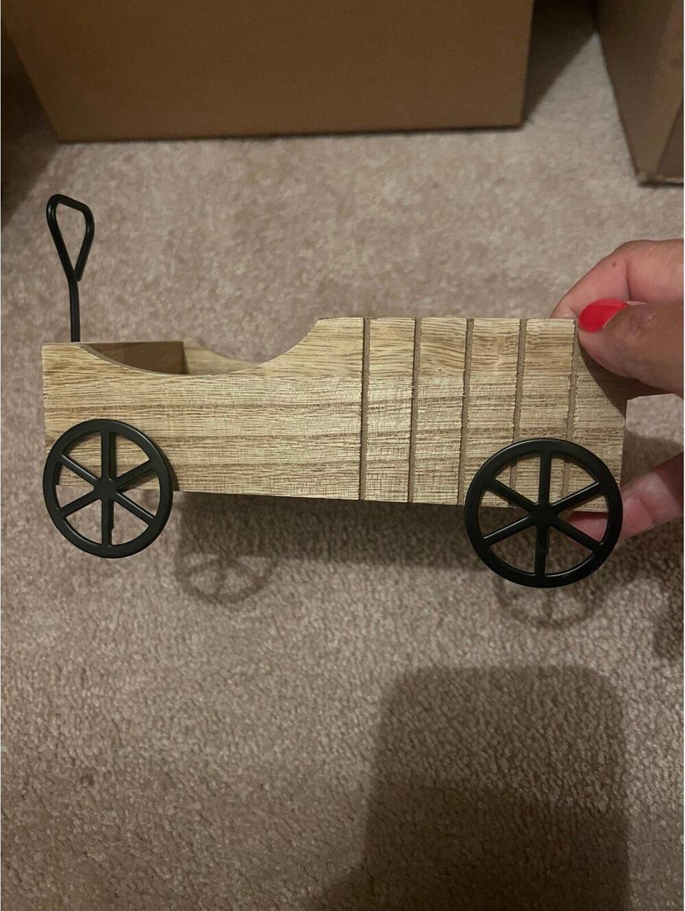 265H, Mini Pumpkin Cart 7''x4-12''x3'' Fall